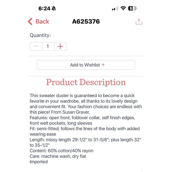 Susan Graver Weekend L Open Jacquard Duster Cardigan Stand Collar Blue Tan - Picture 14 of 15